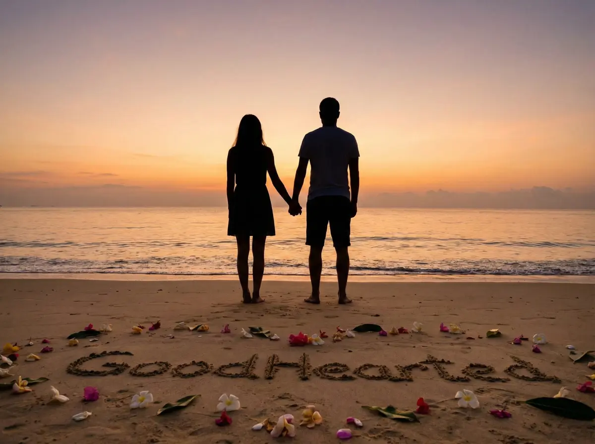 Happy couple with shared values